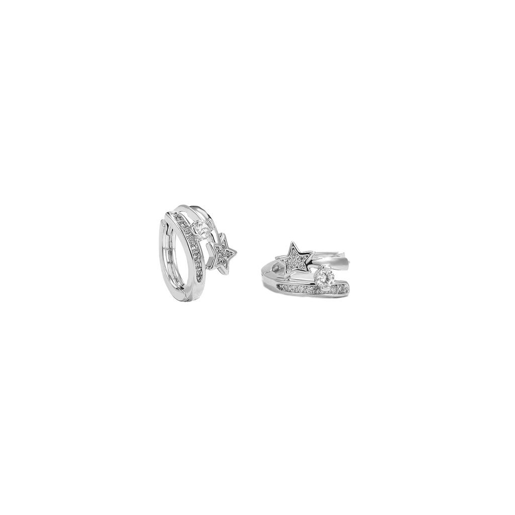Small Star Earrings Women's Niche Design High-end Stud Earrings Korean Temperament Versatile Earrings