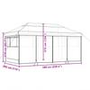Pop Up Party Tent Taupe 580 X 292 X 315 Cm Oxford Fabric