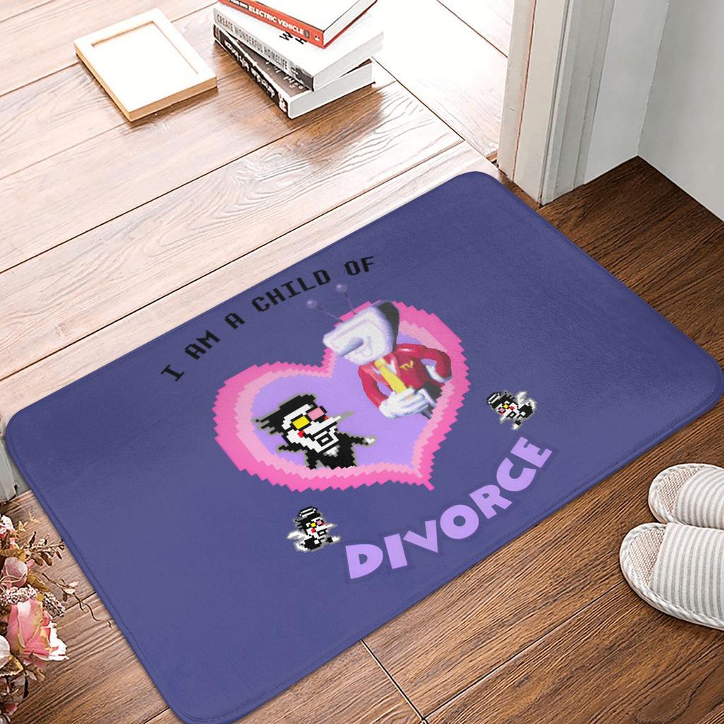 Tenna Deltarune Game Door Floor Bathroom Mats Anti-Slip Outdoor It's TV Time Meme Doormat Bedroom Balcony Entrance Carpet Rug