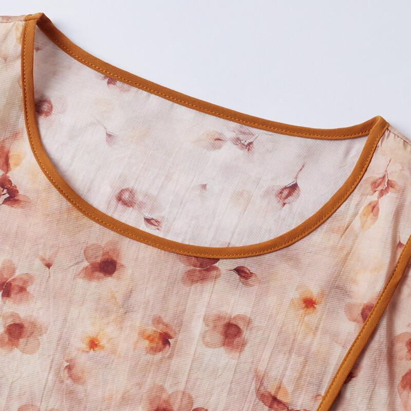 Women's Summer Relaxed Fit Slit Chiffon Two-Piece Set