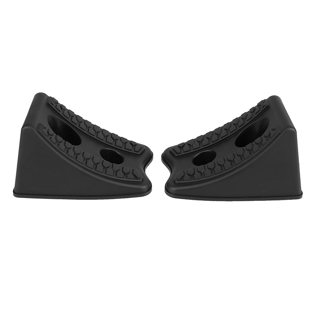 2pcs Car Antislip Block Plastic Car Tyre Slip Stopper Wheel Alignment Block