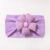 New solid color jacquard children's headband, cute five-petaled flower baby headscarf, thin soft baby hair accessories