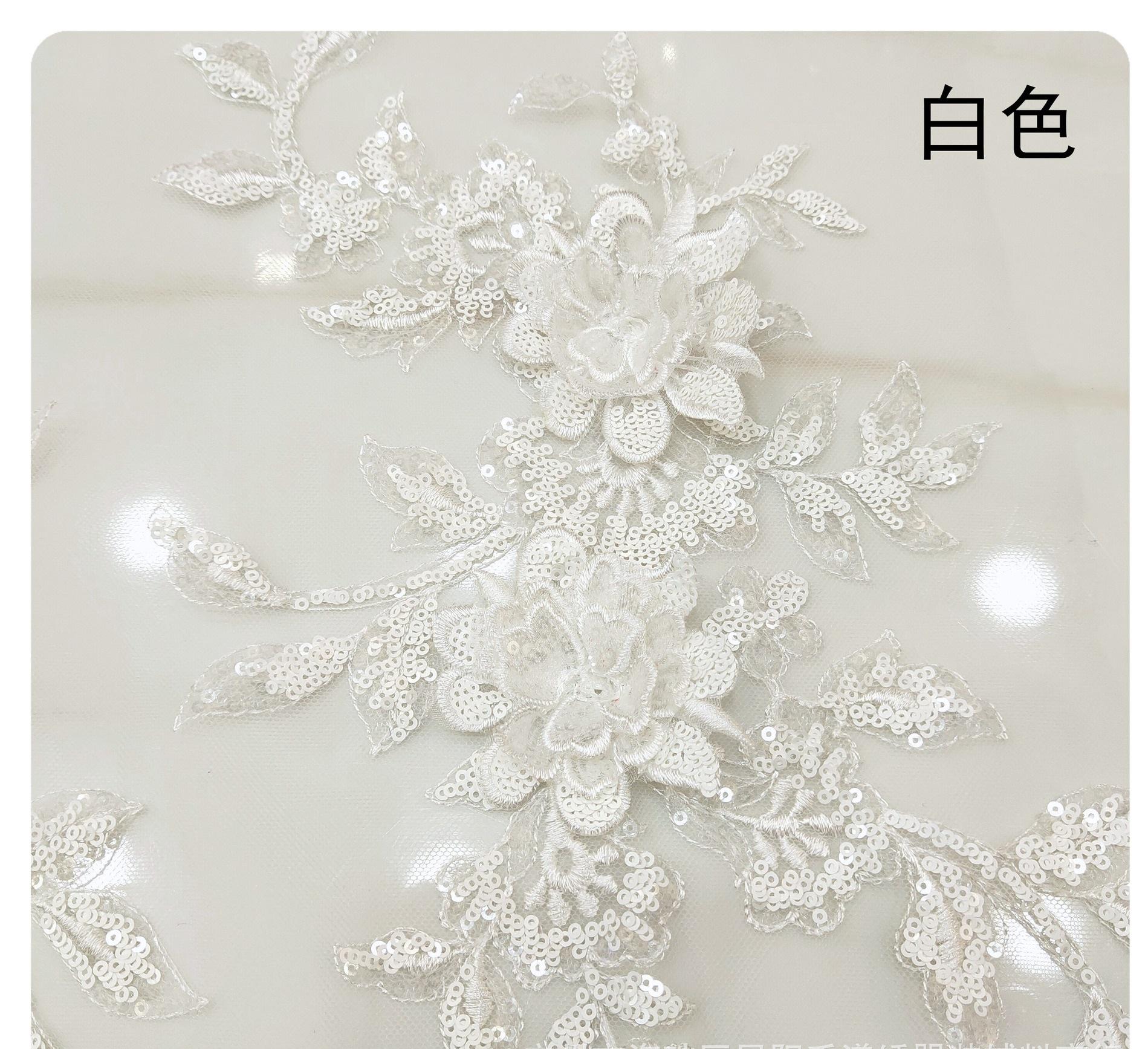 

Блестки Многоцветная Трехмерная Вышивка Кружево Тканевые Наклейки DIY Вышивка Аппликации Нашивки для Одежды Аксессуары Блестка