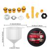 Plastic Filling Funnel Spout 15Pcs/Set Fit Universal Vehicles Spill Proof Coolant Filling Kit Car Accessories Pour Oil Tool