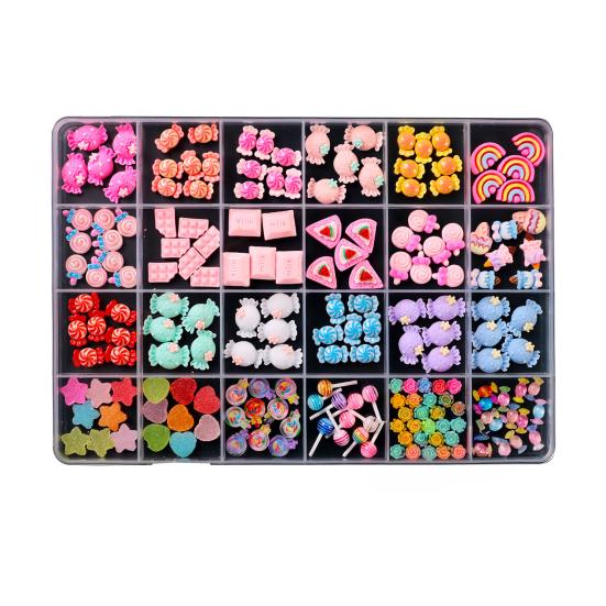 1 Set 3D Nail Art Charm Assorted Mini Acrylic Nail Design Jewelry Resin Charm DIY Crafts Nail Decoration Accessories