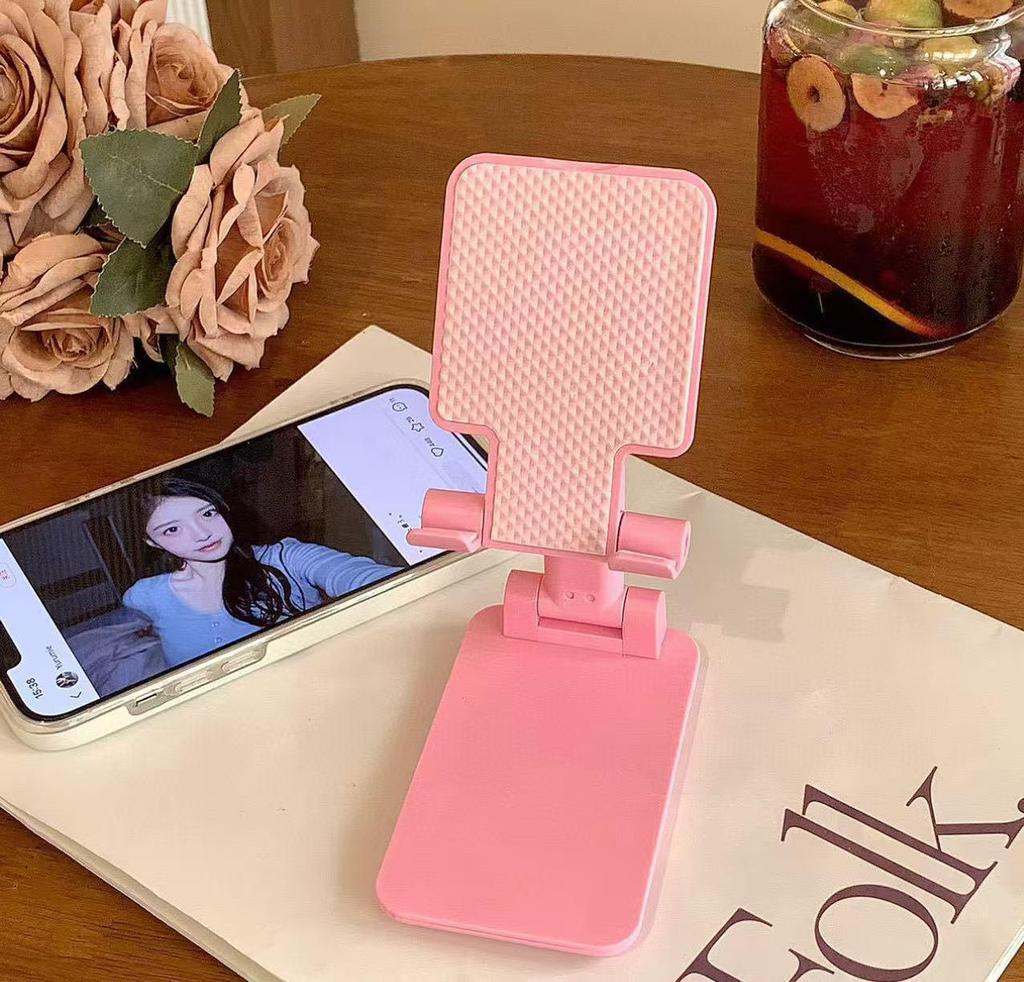 360° Rotatable & Foldable Alloy Phone Holder, Portable Desktop Stand for Videos and Dramas