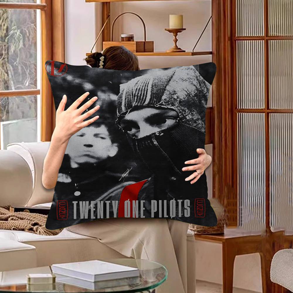 TTwenty One Pilots Band Pillow Gifts Home Office Furnishings Bedroom Sofa Car Cushion Cover case xcm