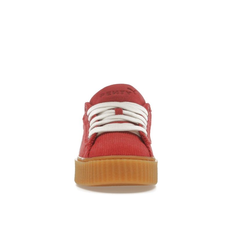 PUMA Suede Platform Corduroy Sneakers Red/White/Gum Unisex 399870-04