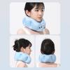 Portable U-shaped Neck Pillow Milk Fiber Mini Inflatable Travel Pillow Comfortable Soft Ring Neck Pillow Outdoor Activities