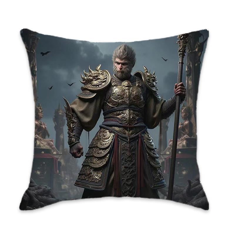 Kissen der New Black Myth Wukong Serie Bequem und weich Auto Zuhause Schlafzimmer Nachttischkissen Kissen