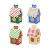 Set Of 24 Reusable Holiday House Gift Boxes Paper Candy Containers For Christmas Event And Crafts
