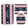 Christmas Shower Curtain Floor Mat Combination Four-Piece Set Bathroom Toilet Carpet Shower Room Mat Foot Mat