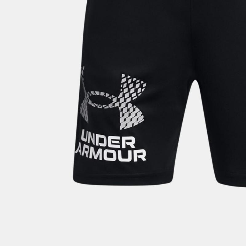 Under Armour UA Tech™ Letter Logo Print Quick-Dry Mid-Rise Kids Shorts Kids Shorts Black 1383333-001