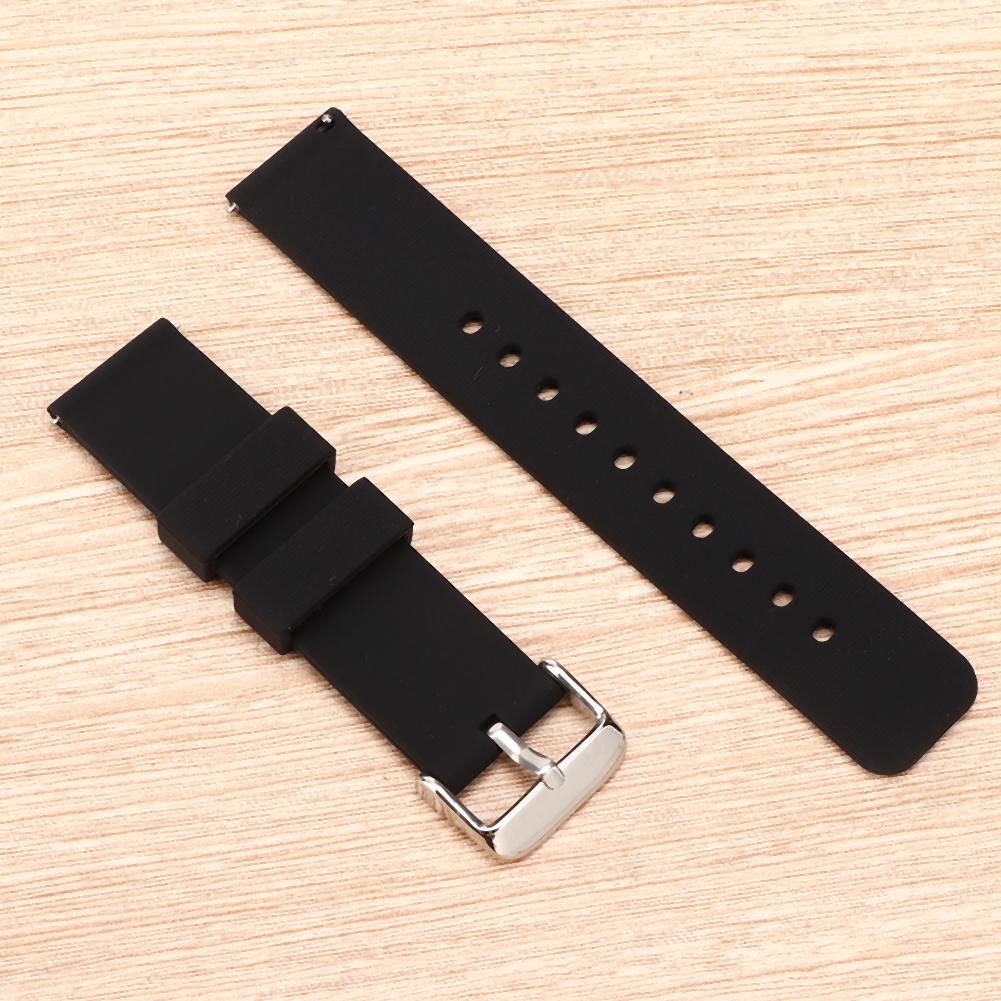 Silicone Watchband Watch Strap 20mm Quick Release Spring Bar Accessory for Amazfit Moto s1 20mm