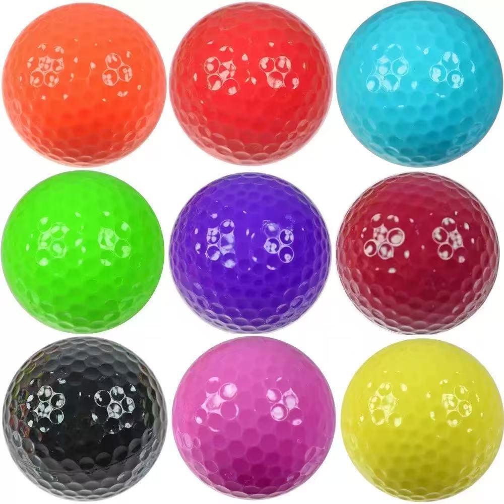 Two-Layer Colored Golf Practice Ball for Putting Green Training