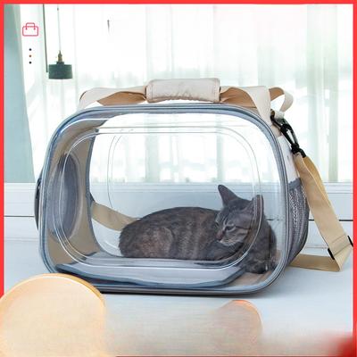 Cat Bag Portable Backpack Cat and Dog Outing Travel Bag Crossbody Cat Bag Breathable Large Space Folding Handbag
