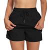 Women’s Drawstring Waist Casual Shorts Soft Fabric Relaxed Fit Elastic Waistband Lightweight Summer Lounge Shorts