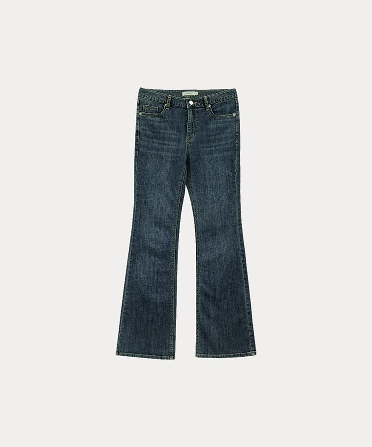 TARVERT Metro Low-Rise Denim Pants - Indigo Blue Denim