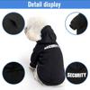 Dog Hoodie for Medium Large Dogs Security Coat Dog Apparel Spring Dog Clothes for Dogs Outdoor Use