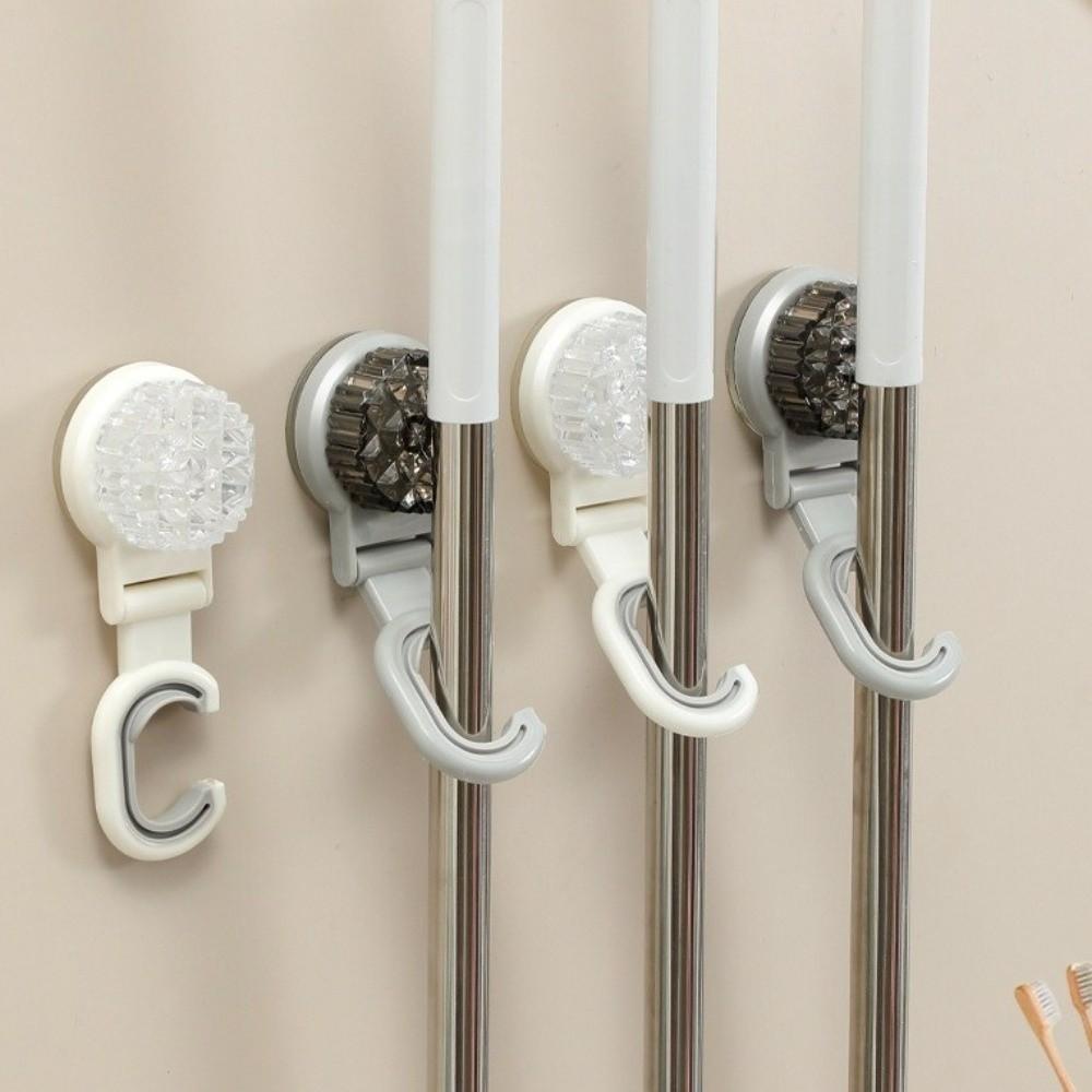 3pcs Wall Hanging Mop Storage Rack Strong Holder Mop Organizer Broom Holder  Bathroom Storage