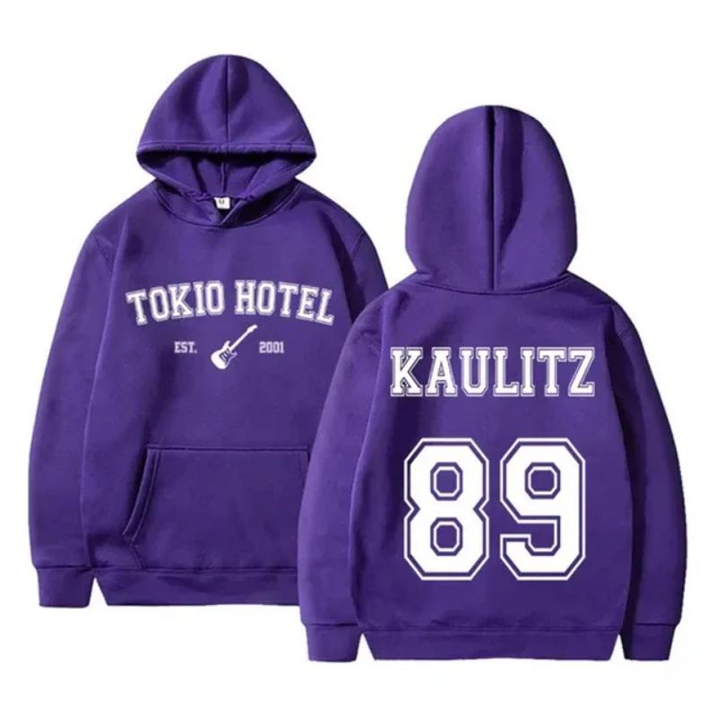 Rock Band Tokio Hotel Hoodies Kaulitz Print Men Woman Oversized Hoodie Hip Hop Sweatshirts Harajuku Pullovers Unisex Clothing