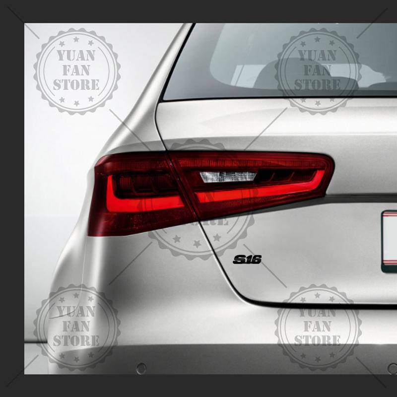 S16 Emblem Car Styling 3D Sticker Metal LOGO Badge For b444 106 206 306 309 207 208 308 108 508 RCZ RC GT Body Decoration 444b