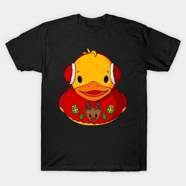 Ugly Sweater Rubber Duck Made in Australia T-Shirt L