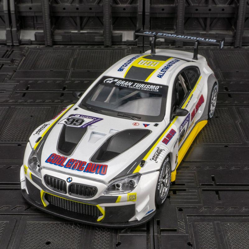 

Caipo M6 GT3 Alloy Sports Car Model with Lights & Steering Toy