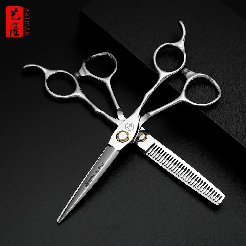 40C Steel Professional Hairdressing Scissors - Advanced craftsmanship, nano-level sharpness, hand-polished bearings, sharp and d