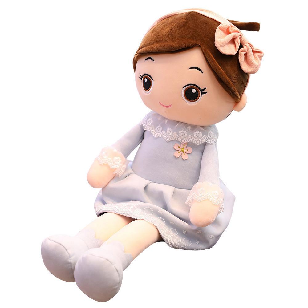 40/50/70cm Kawaii Plush Girl Dolls with Lace Clothes Soft Stuffed Dolls Lovely Plush Toys Girl Toys Kids Birthday Valentine Gift