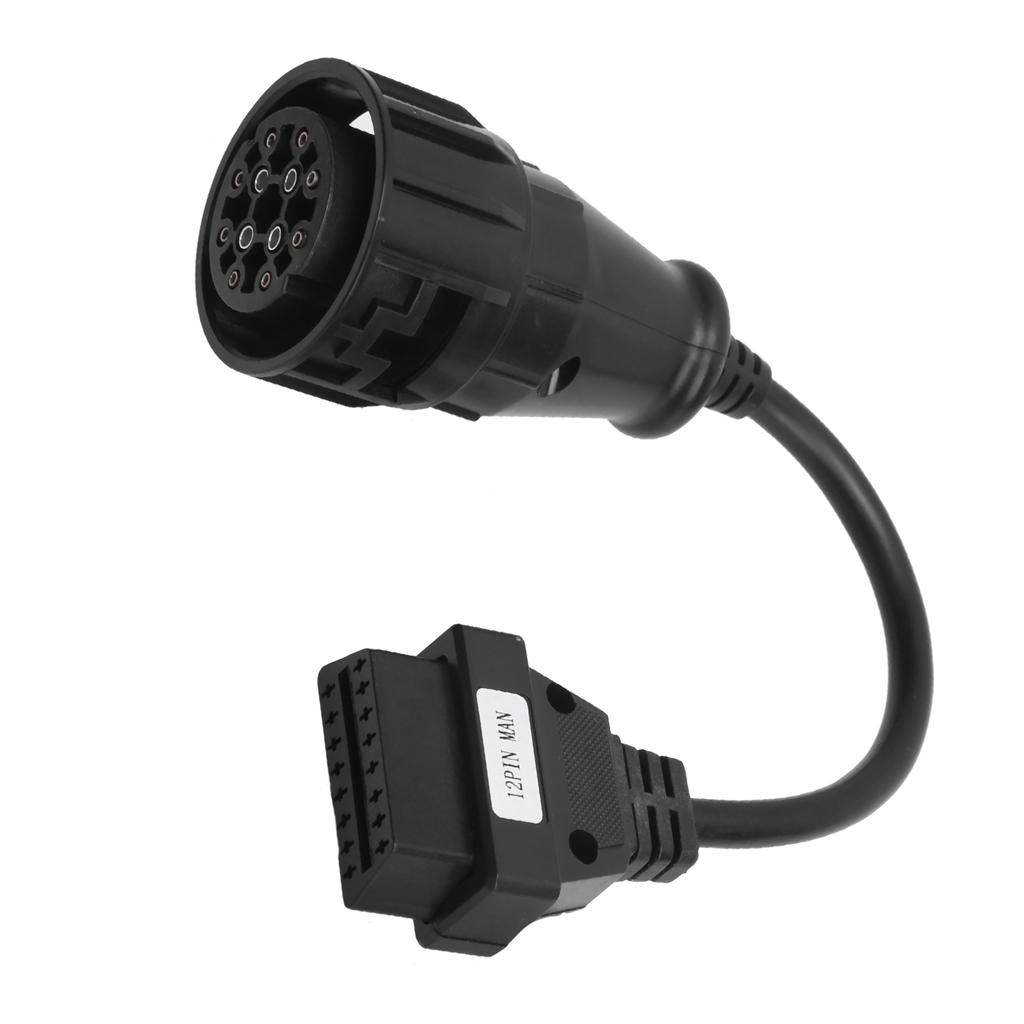 OBD2 adaptér 12pin MAN na 16pin nákladní vozidlo diagnostický prodlužovací kabel náhrada za DELPHI