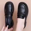 2025 Spring Women's Slip-On Soft Leather Loafers: Non-Slip, Flat, Comfortable for Mom and Elderly