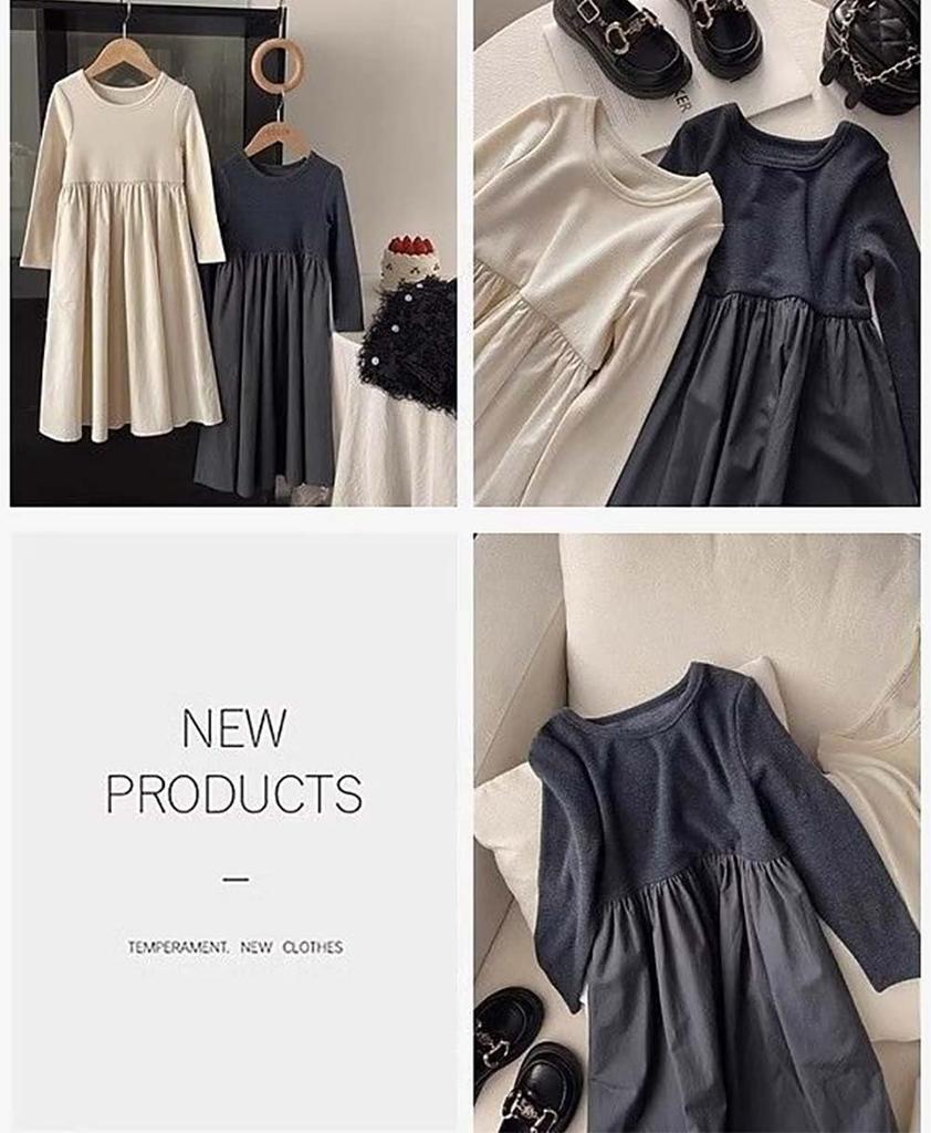 Honey Baby Long Perfect for School Entrance Kindergarten Entrance Casual Wear Size Kids' Dress, Fall/Winter, Sleeve, Ceremonies, Ceremonies, Weddings,