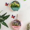 1pc-Wall Hanging Planter Oblate Flower Vase for Hydroponics Plants Home Office Living Room Decor
