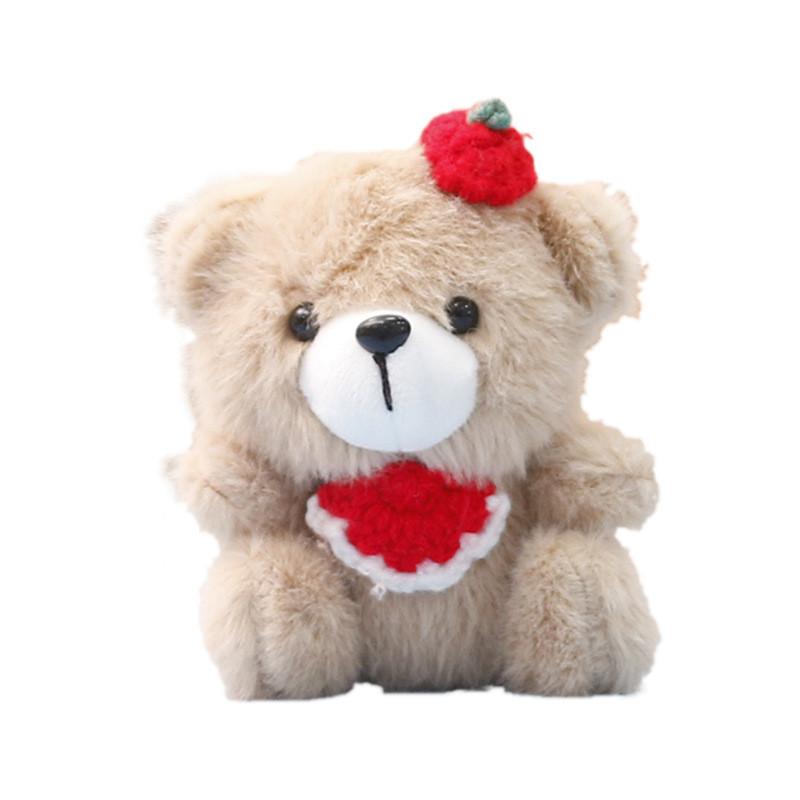 Bear Plush Toy Keychain With Soft Short Plush For Girls Gift Bag Decor