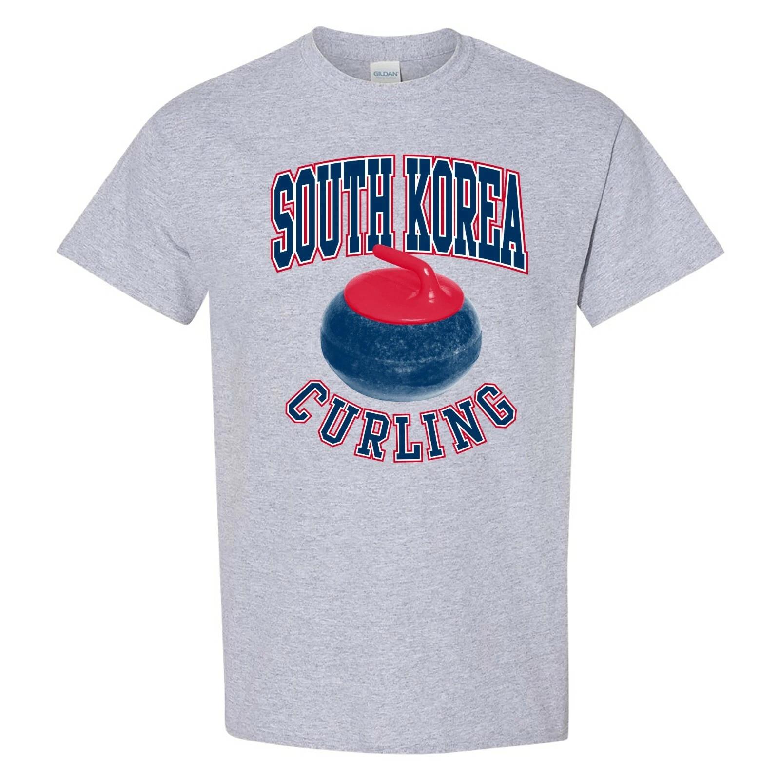 South Korea Curling Unisex T-Shirt - Sport Grey S