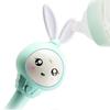 Shaking Toy Bite-resistant Cartoon Rabbit Shape Portable Music Light Teether Toy for Baby