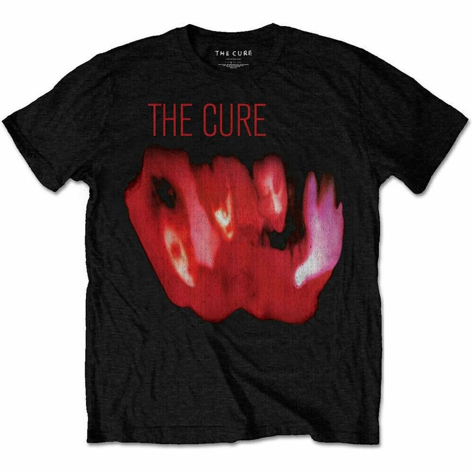 Official The Cure Pornography Mens Black T Shirt The Cure Tee Unisex T-Shirt S