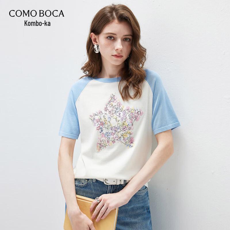

Women s Casual Embroidered Silk Blend T-Shirt 2XL