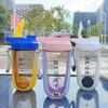 D9 BPA Free Blender Shaker Water Bottle Cup 600ml With Plastic Whisk For Protein Shakes Leakproof Workout Gym Sport Water Cup