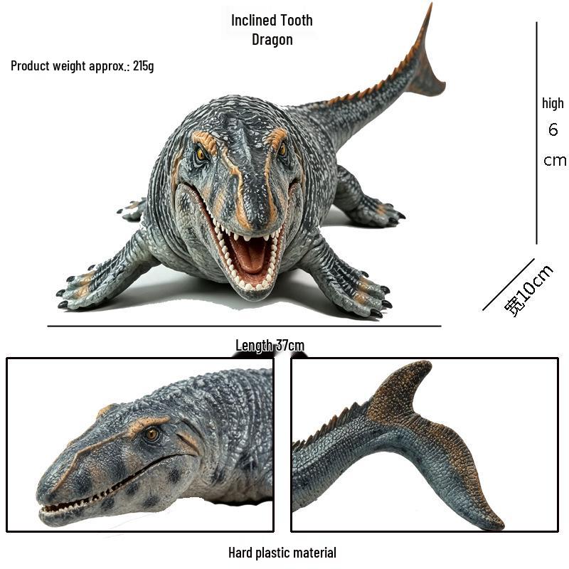 Jurassic Dinosaur Toy Set: Tyrannosaurus and Mosasaurus Models