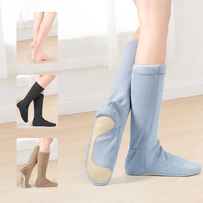 Teens Women Warm Ballet Boots Warm Velvet Boots Tall Thermal Dance Boots Warm Up High Ballet Shoes Training Shoes Winter