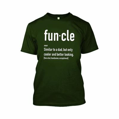Fun-cle Onkel ähnlich wie Papa nur cooler und besser aussehend T-Shirt Tee Lustig