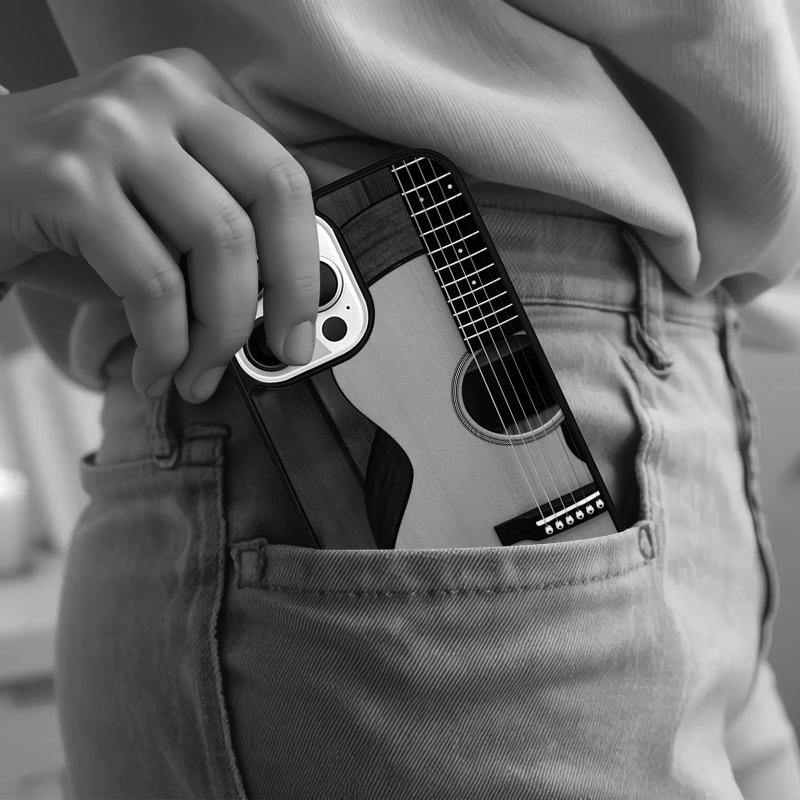 Musical Violin Guitar Phone Case For iPhone 17 Air 15 16e 14 13 Pro Max Coque 12 11 Pro Max PLUS cover