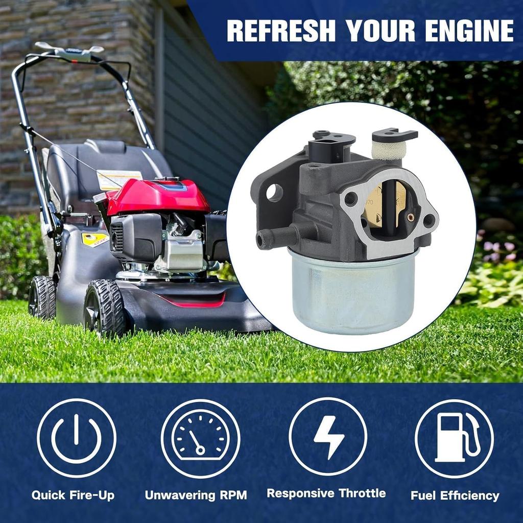 Powtol 799866 Carburetor For Brigg And Straton 190CC 675 Series Engine 790845 794304 799871 796707 Craftsman Troy Bilt 6.75 725EX TB230 Toro 20332