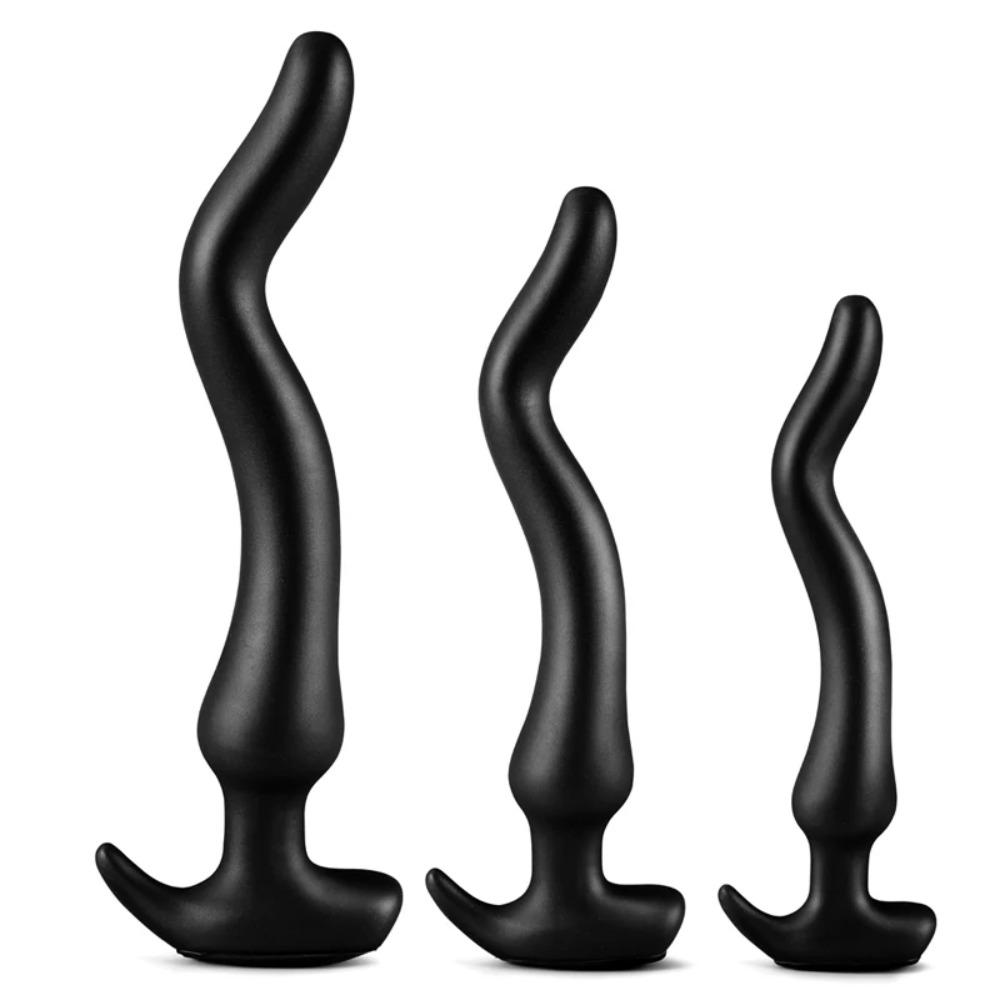 Flüssigsilikon 27-38CM Überlänge Analplug Fingerdildo Stimulieren Anus Vagina Sexspielzeug Buttplug Penis Masturbator Analdehner