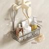 Bathroom Shower Caddy Shelf No Drill Storage Rack Shampoo Soap