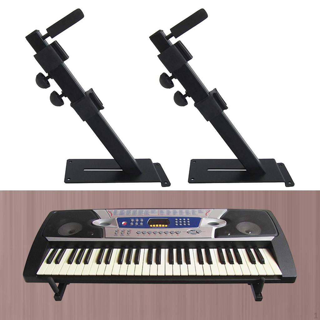 Electronic Keyboard Stand Bracket Display Rack Adjustable Easy Installation Metal Telescopic Arms