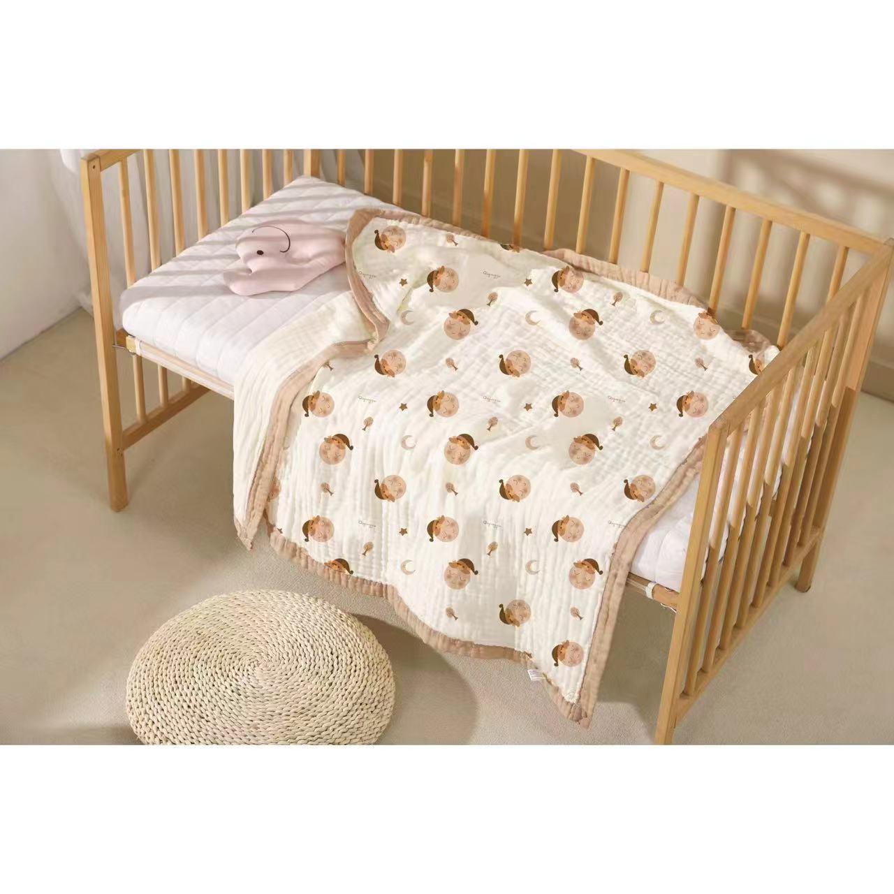 

100% Хлопок Шестислойное Детское Банное Полотенце и Летнее Одеяло, 110x110см 110*110cm