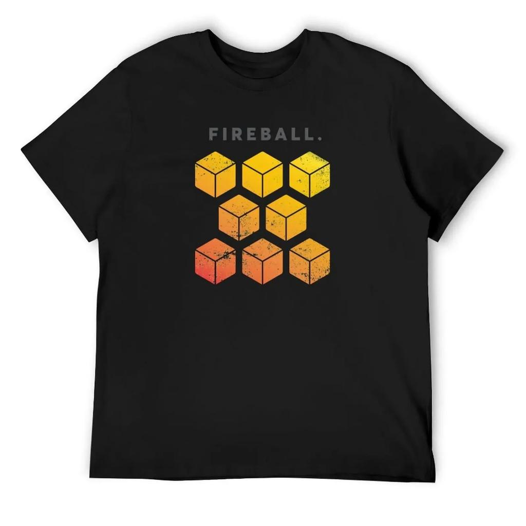 D&D Fireball Spell Dice (8d6 fire damage) T-Shirt aesthetic clothes graphic tee shirt summer shirt men clothings
